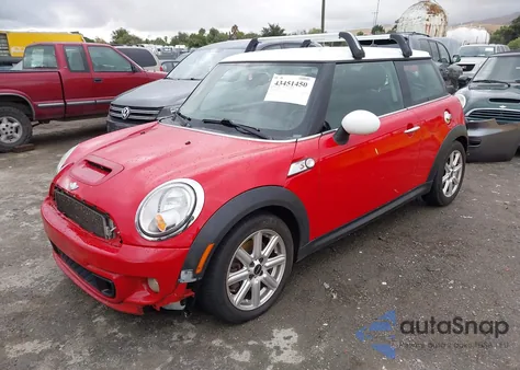 2011 Mini Cooper S z USA, uszkodzony, nr VIN WMWSV3C58BTY22871